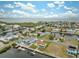 Wide shot of waterfront community near the ocean at 4270 Paradise Cir, Hernando Beach, FL 34607