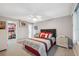 Spacious bedroom with walk-in closet and ceiling fan at 4270 Paradise Cir, Hernando Beach, FL 34607