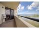 Enjoy breathtaking water views from this expansive balcony at 5915 Sea Ranch Dr # 704, Hudson, FL 34667