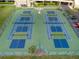 Well-maintained tennis and pickleball courts at 5915 Sea Ranch Dr # 704, Hudson, FL 34667