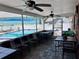 Screened-in pool area with tables and chairs at 6650 Hickorywood Ln # 6650, New Port Richey, FL 34653