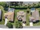 Aerial view showcasing multiple homes and landscape at 9398 Burnam Dr, Weeki Wachee, FL 34613