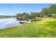 Peaceful lake view with private dock, perfect for relaxation at 12520 Shadow Ridge Blvd, Hudson, FL 34669