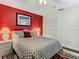 Bedroom with a queen bed and built in closet at 12529 Shadow Ridge Blvd, Hudson, FL 34669