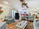 Open living space with kitchen views and comfy seating at 12529 Shadow Ridge Blvd, Hudson, FL 34669