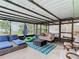 Relaxing screened porch with seating area, perfect for enjoying the outdoors at 12529 Shadow Ridge Blvd, Hudson, FL 34669
