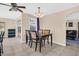 Dining room with dark wood table and chairs at 1333 Normandy Blvd, Holiday, FL 34691