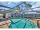 Inviting kidney-shaped pool with screened enclosure at 1333 Normandy Blvd, Holiday, FL 34691
