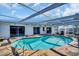 Relaxing kidney-shaped pool under covered patio at 1333 Normandy Blvd, Holiday, FL 34691