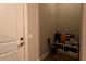 Storage room with shelving and various items at 18025 Nimick Rd, Weeki Wachee, FL 34614