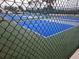 Multiple blue pickleball courts ready for play at 18049 Tarrington Pl, Hudson, FL 34667