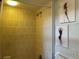 Shower with beige tile and art deco style at 21103 Patio View Ct # 3105, Lutz, FL 33558