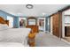Main bedroom with walk-in closet and barn doors at 23051 Lake Lindsey Rd, Brooksville, FL 34601