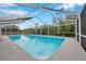 Refreshing screened-in pool area, ideal for outdoor enjoyment at 2643 Narcissus Dr, Holiday, FL 34691