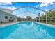 Sparkling, screened pool perfect for relaxation at 2643 Narcissus Dr, Holiday, FL 34691