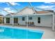 Relaxing pool area with covered patio and spacious deck at 2643 Narcissus Dr, Holiday, FL 34691