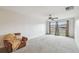 Bright bedroom with large window and ceiling fan at 2700 Bayshore Blvd # 3108, Dunedin, FL 34698