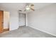 Bright bedroom with ceiling fan and ample closet space at 2700 Bayshore Blvd # 3108, Dunedin, FL 34698