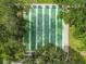 Aerial view of community shuffleboard courts at 2700 Bayshore Blvd # 3108, Dunedin, FL 34698
