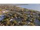Wide shot of the neighborhood near the waterfront at 405 Pine S Ave, Oldsmar, FL 34677