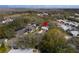 Aerial view showing home's location in a residential neighborhood at 4912 Enfield Ct, New Port Richey, FL 34655