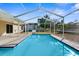 Inviting screened pool with ample deck space at 5948 Lyon Rd, Spring Hill, FL 34606