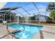 Refreshing screened pool perfect for relaxation at 5948 Lyon Rd, Spring Hill, FL 34606