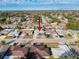 House view from above, showing neighborhood context at 7345 Fireside Dr, Port Richey, FL 34668