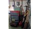 Garage with tools and storage solutions at 7530 N Lotus Dr # 7, Port Richey, FL 34668