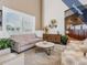 Community lounge with comfortable seating and stylish decor at 1413 Morning Rose Pl, Trinity, FL 34655
