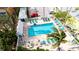 Aerial view of the refreshing community pool at 1603 N Gulf N Dr # 30, Bradenton Beach, FL 34217