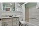Clean bathroom with granite countertop and bathtub at 1603 N Gulf N Dr # 30, Bradenton Beach, FL 34217