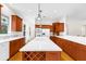 Large kitchen featuring a sizable island and ample cabinetry at 22770 Skyview Cir, Brooksville, FL 34602