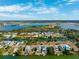 Aerial view of waterfront property and surrounding area at 3215 Rose Arbor Dr, Hernando Beach, FL 34607