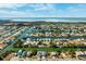 Aerial view of waterfront home with large backyard at 3215 Rose Arbor Dr, Hernando Beach, FL 34607