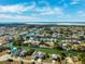 Aerial view of canal front homes and community at 3215 Rose Arbor Dr, Hernando Beach, FL 34607