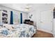 Serene bedroom with a coastal feel, and a built-in workspace at 3215 Rose Arbor Dr, Hernando Beach, FL 34607