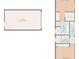 One-story floor plan featuring a bedroom, bath, and attached garage at 3259 Hilary Cir # 1C, Palm Harbor, FL 34684