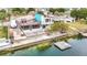 House with deck and dock on the water at 3265 Gardenia Dr, Hernando Beach, FL 34607