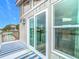 Private deck with sliding glass doors leading to the interior at 3265 Gardenia Dr, Hernando Beach, FL 34607