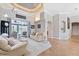 Spacious living room with access to lanai and pool at 3414 Graycliff Ln, Brandon, FL 33511