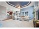 Spacious living room with high ceilings, fireplace and plenty of natural light at 3414 Graycliff Ln, Brandon, FL 33511