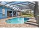 Large pool and patio with outdoor kitchen at 3414 Graycliff Ln, Brandon, FL 33511