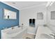 Bathroom boasts a large soaking tub and double vanity at 4332 Lamson Ave, Spring Hill, FL 34608