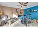 Music room with guitars, drums and sound equipment at 4332 Lamson Ave, Spring Hill, FL 34608