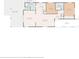Floor plan showing 2 bed, 1 bath home at 4430 Floramar Ter, New Port Richey, FL 34652