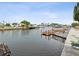 View of the canal with boats and docks at 4430 Floramar Ter, New Port Richey, FL 34652