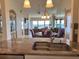 Kitchen with granite countertop, stainless steel sink, and water view at 4620 Bay Blvd # 1158, Port Richey, FL 34668