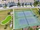 Aerial view of two tennis courts and a putting green at 4620 Bay Blvd # 1158, Port Richey, FL 34668
