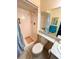Bathroom with shower, toilet and sink at 5434 Chad Pl # 20, New Port Richey, FL 34652